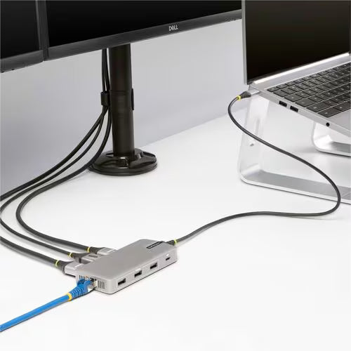 StarTech USB-C Triple-Monitor Multiport Adapter with HDMI, DisplayPort, Ethernet and 100W Power Delivery