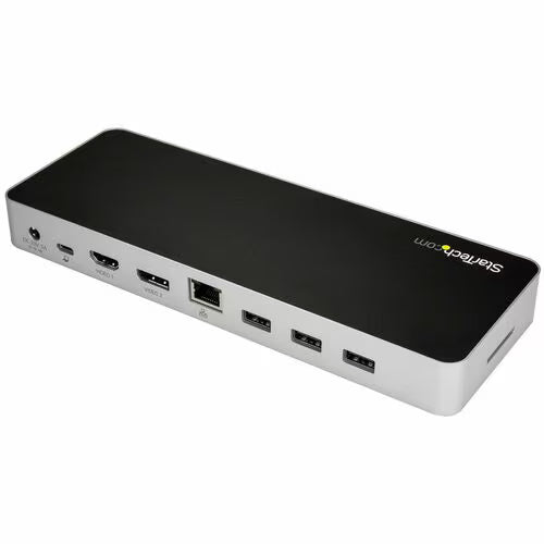 StarTech USB-C Dual Monitor Docking Station with HDMI, DisplayPort and 60W PD