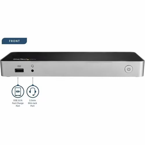 StarTech USB-C Dual Monitor Docking Station with HDMI, DisplayPort and 60W PD