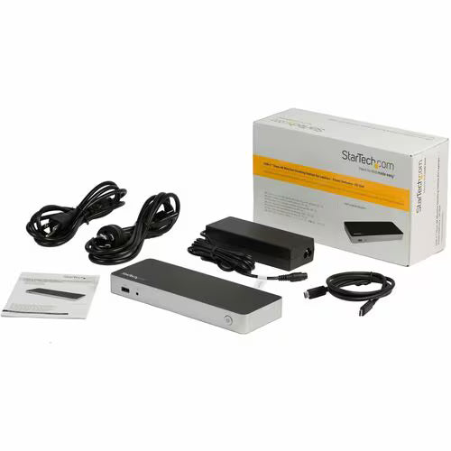 StarTech USB-C Dual Monitor Docking Station with HDMI, DisplayPort and 60W PD