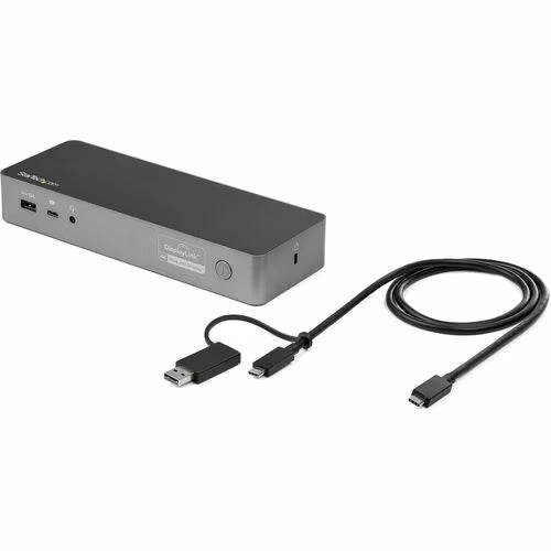StarTech Hybrid USB-C / USB-A Dual 4K Dock with 60W Power Delivery