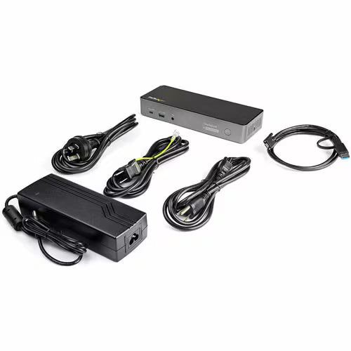 StarTech Hybrid USB-C and USB-A Triple Monitor Docking Station with 85W Power Delivery