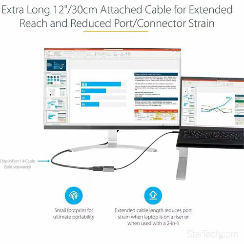 StarTech CDP2DPEC USB-C to DisplayPort Adapter 8K