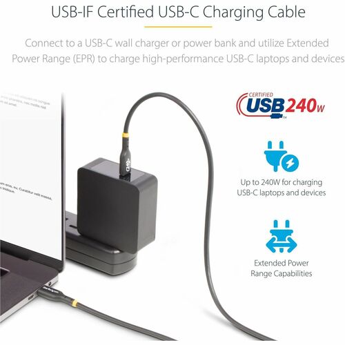 StarTech USB2EPR2M USB-C 240W Charging Cable 2m