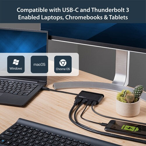 StarTech USB-C Docking Station with HDMI, Ethernet and 100W Power Delivery