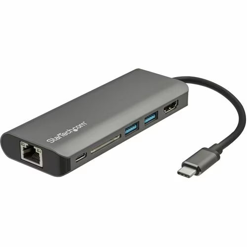 StarTech USB-C Multiport Dock with SD/microSD, HDMI, GbE and 60W PD