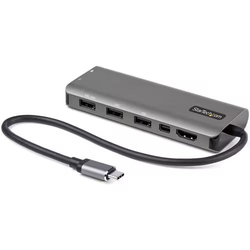 StarTech USB-C Docking Station with HDMI, Mini DisplayPort, Ethernet and 100W Power Delivery