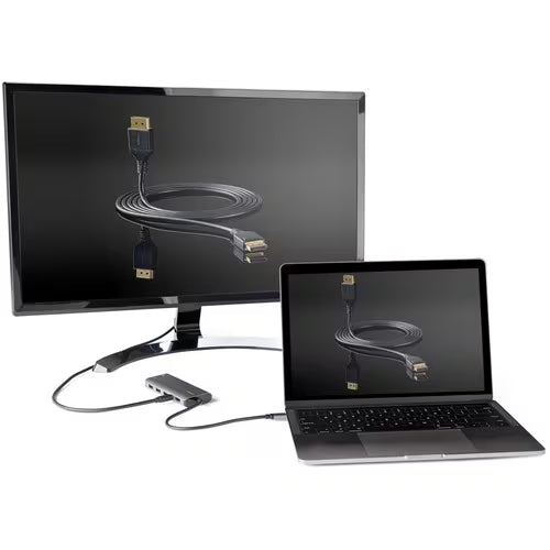 StarTech USB-C Docking Station with HDMI, Mini DisplayPort, Ethernet and 100W Power Delivery
